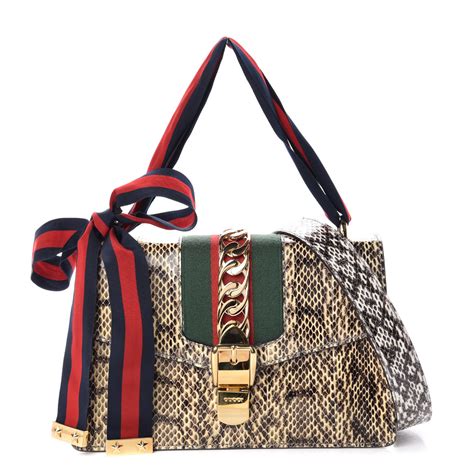 gucci mini purse snake|Gucci snakeskin handbag.